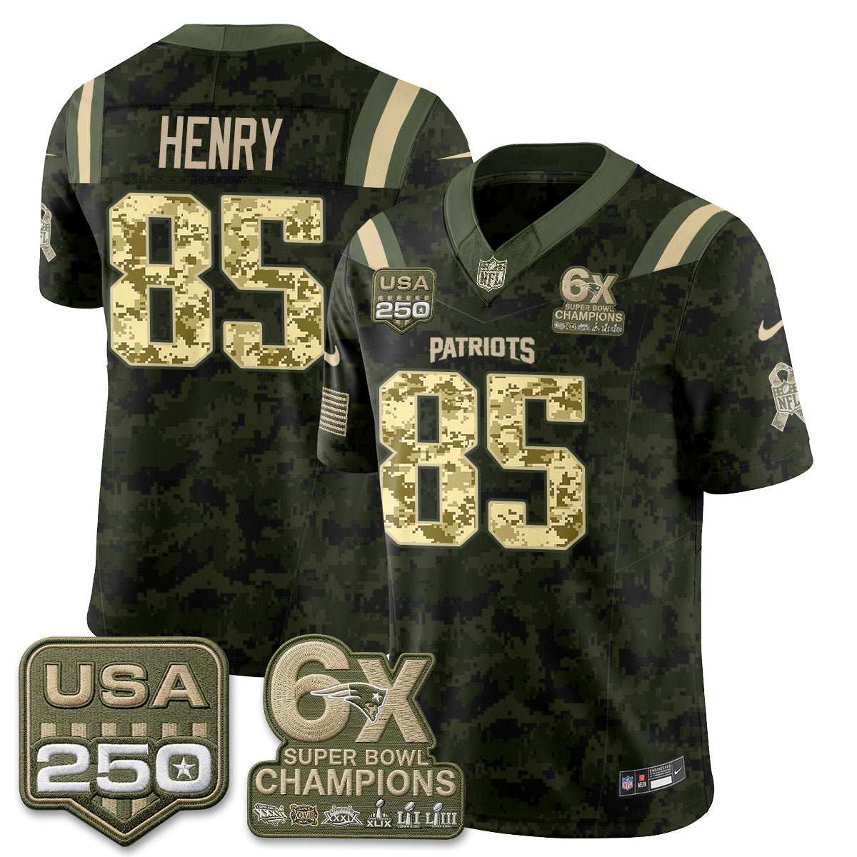 NE 2026 Salute to Service Edition Vapor Jersey - Stitched