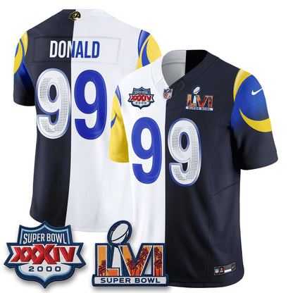 LAR Rivalries Split Vapor Jersey - Stitched