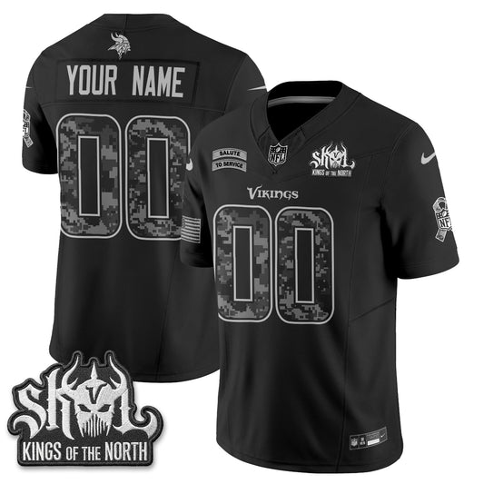 MIN 2026 Salute to Service V2 Vapor Custom Jersey - Stitched