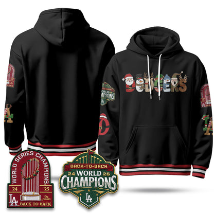 Los Angeles Dodgers 2026 Xmas Edition Hoodie - Stitched