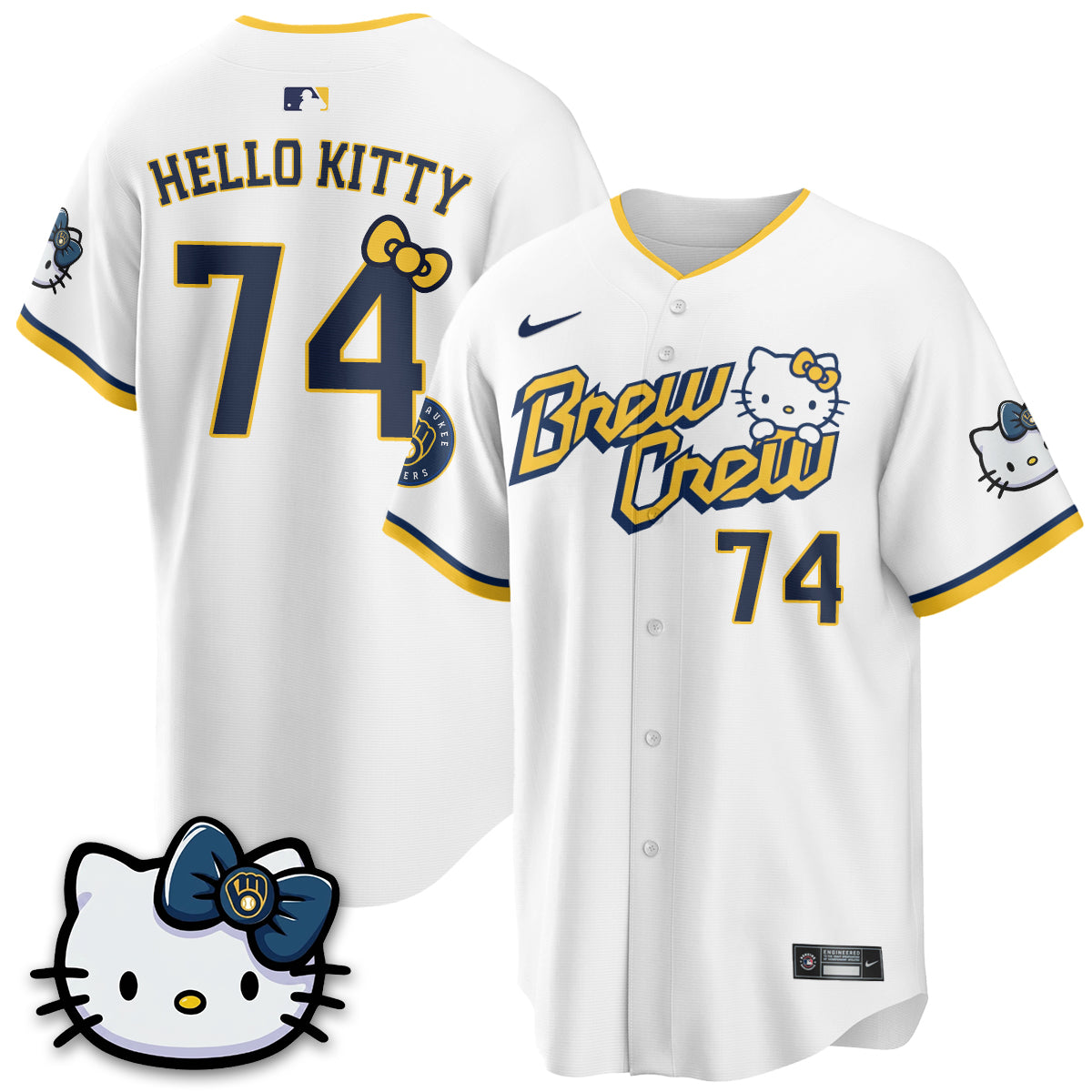 Milwaukee Brewers x Meow KT Vapor Jersey - Stitched N1