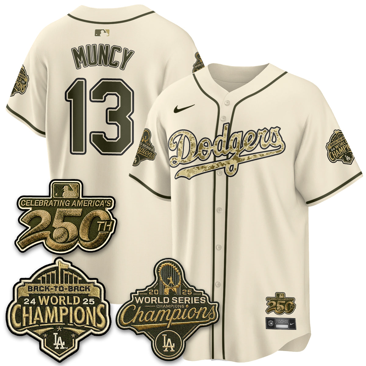 LAD Military Appreciation Game Day Jersey -All Stitched