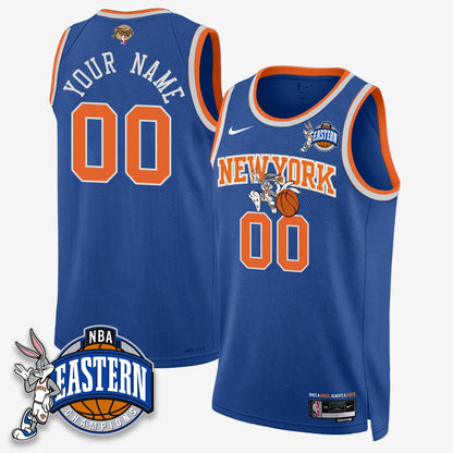 NYK 2026 NBA Finals x Bunny Vapor Custom Jersey - Stitched