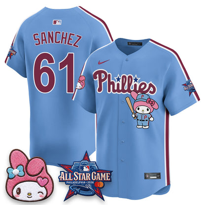 Philadelphia Phillies x Pink Sanrio Friends Edition Vapor Jersey - Stitched
