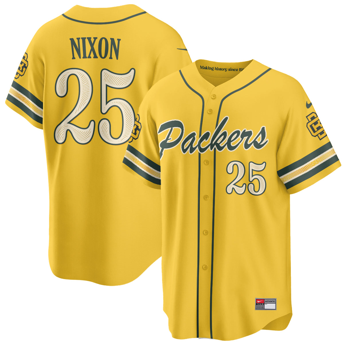 Green Bay Packers 2026 Rivalries Baseball Vapor Jersey - Stitched