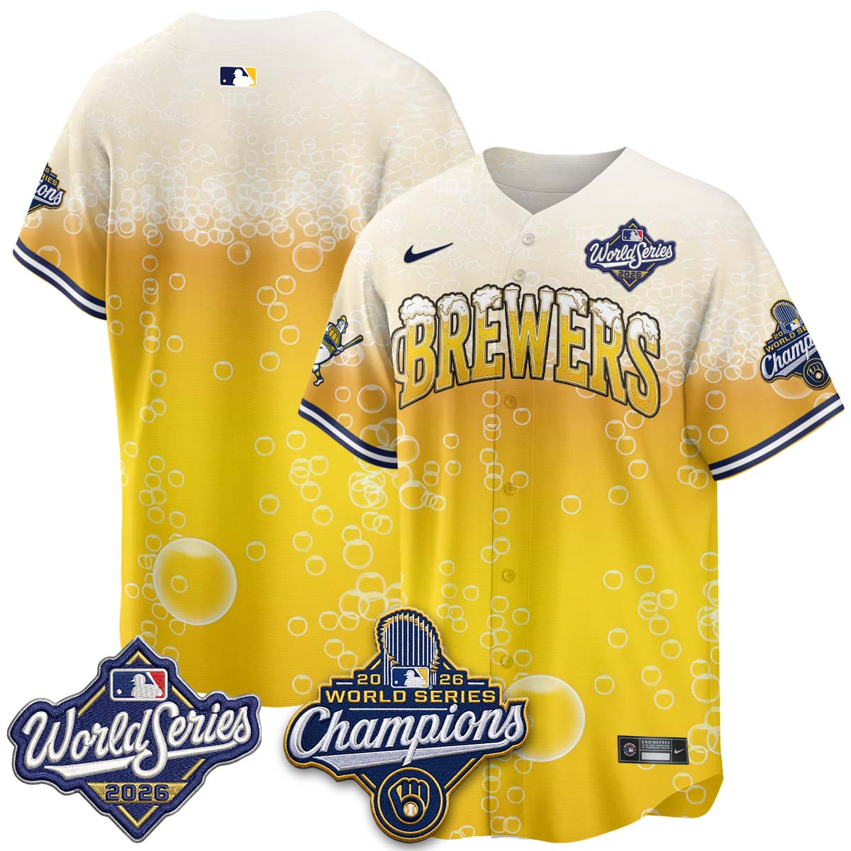 MIL "Pitcher & Pint" 2026 WS Champions Vapor Jersey - Stitched