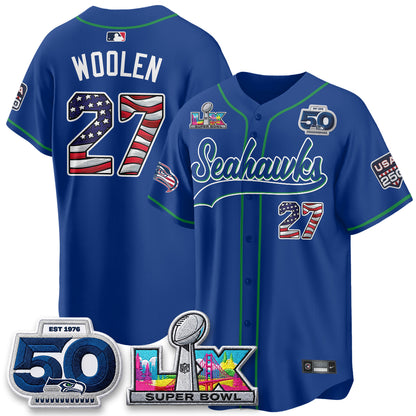 SEA SB LX Champs America Edition Vapor Baseball Jersey - Stitch