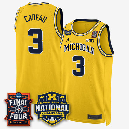MICH 2026 NCAA Basketball Champions Limited Jersey - All Stitched
