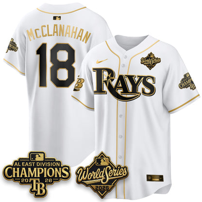 TB 2026 AL Champions Gold Edition Vapor Jersey - Stitched