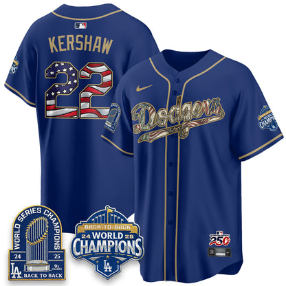LAD 2026 Independence Day USA Vapor Limited Jersey - Stitched