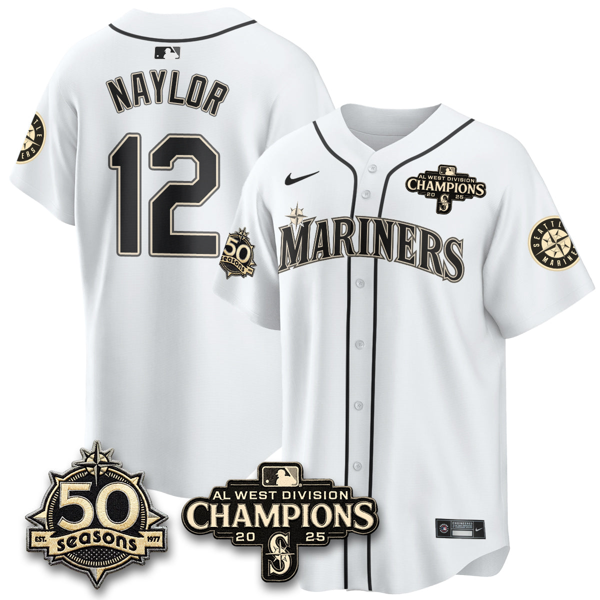 SEA Vapor Premier Limited Jersey - 50th Anniversary & AL West Division Champions - Steelheads Community Funds - All Stitched
