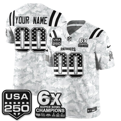 NE 2026 Salute to Service Edition Vapor Custom Jersey - Stitched