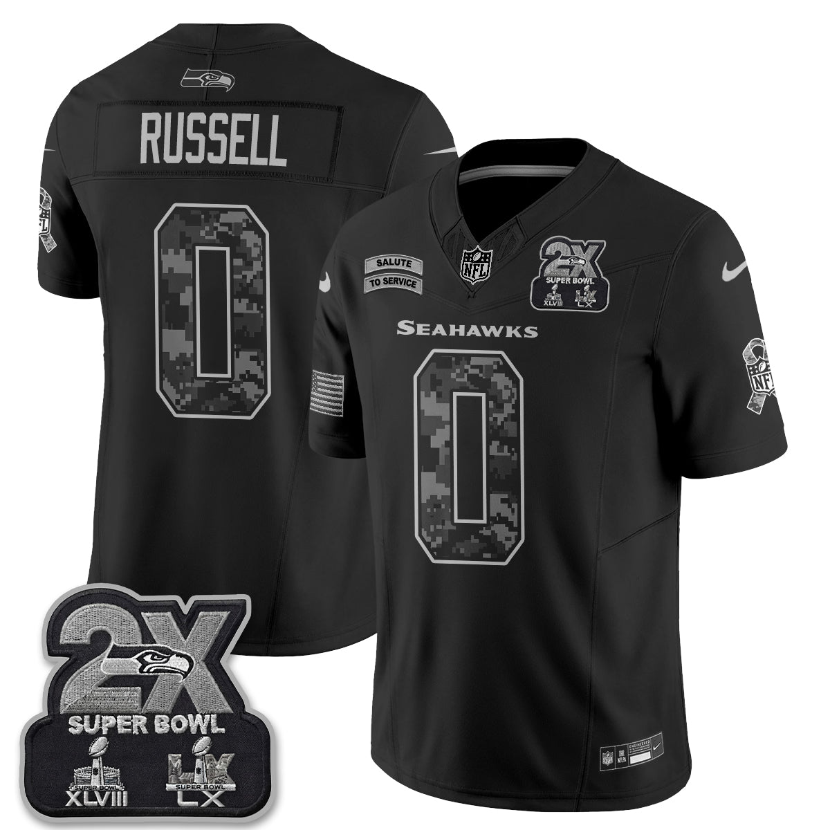 SEA 2026 Salute to Service Vapor Jersey - Stitched