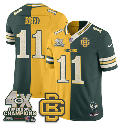 GB Rivalries Split Edition Vapor Jersey - Stitched