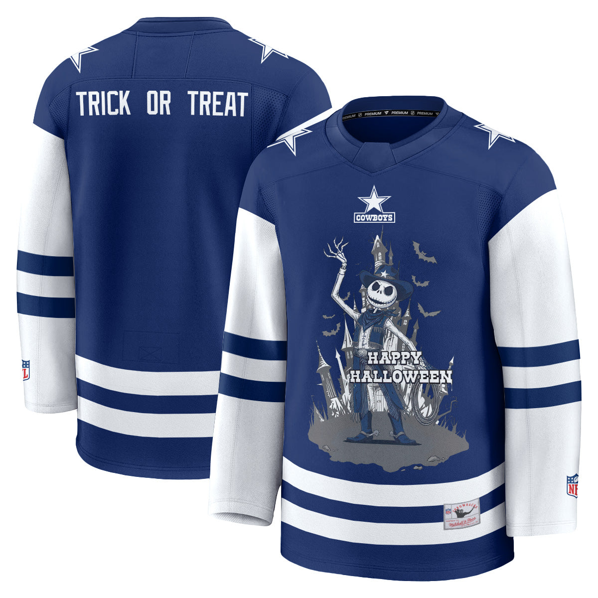 Dallas Cowboys x Nightmare Halloween 2026 Edition Hockey Jersey - Printed