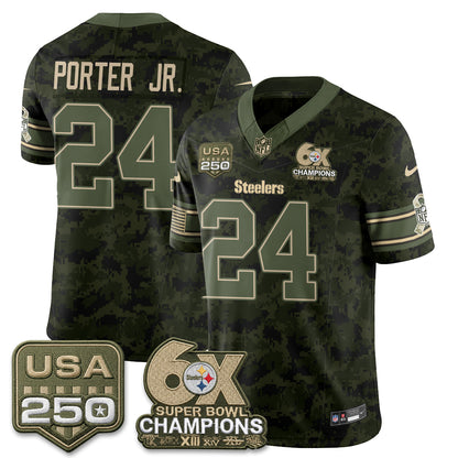 Pittsburgh Steelers 2026 Salute to Service Edition Vapor Jersey - Stitched