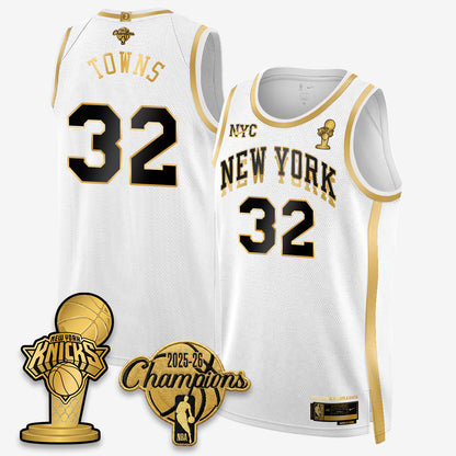 NYK 2026 NBA Champions Gold Edition Vapor Jersey - Stitched n3