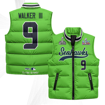 SEA S.Bowl Champs Puffer Vest - Printed