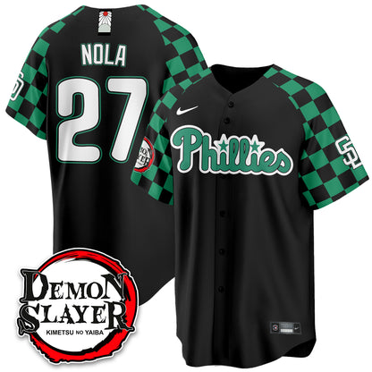 Philadelphia Phillies Demon Slayer Vapor Limited Jersey - Stitched