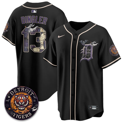 Detroit Tigers Nightmare Edition Vapor Limited Jersey - Stitched