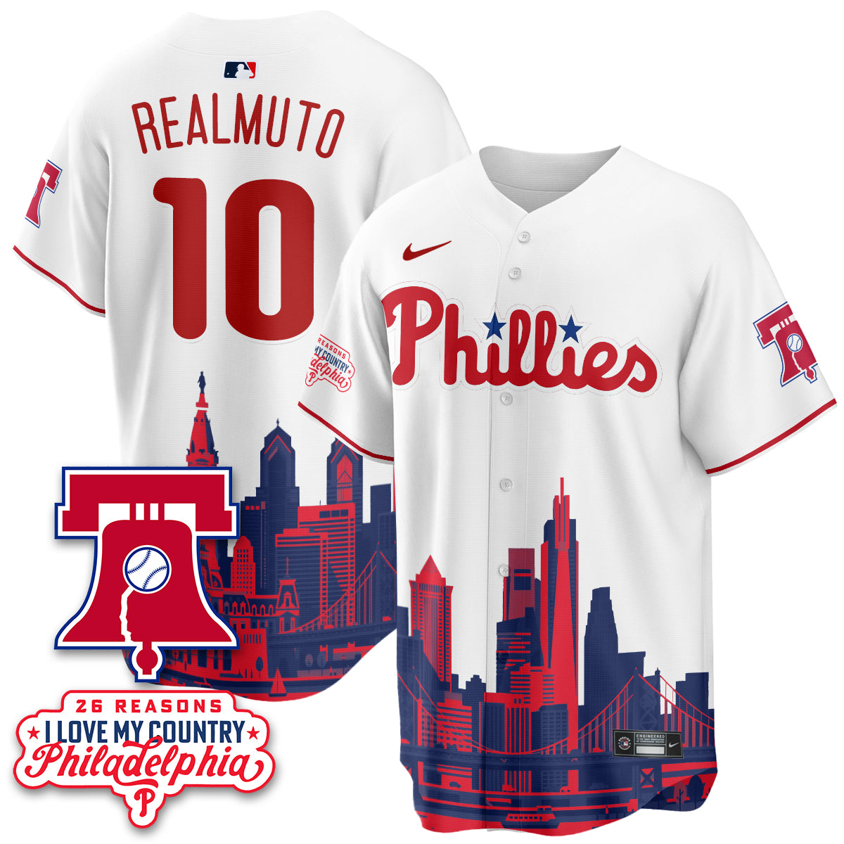 Philadelphia Phillies "26 Reasons I Love My Country" Edition Vapor Jersey - Stitched