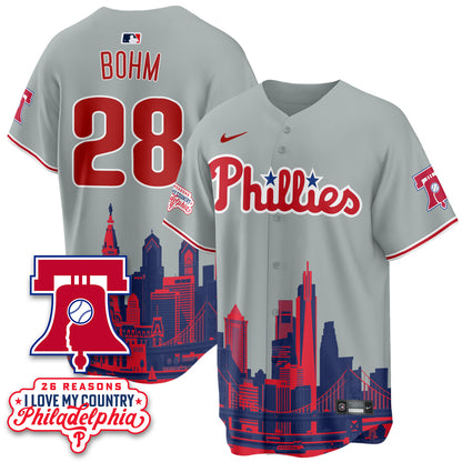Philadelphia Phillies "26 Reasons I Love My Country" Edition Vapor Jersey - Stitched