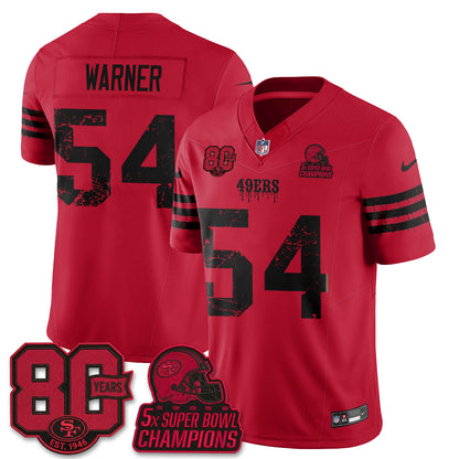 San Francisco 49ers Slasher Edition Vapor Jersey - Stitched