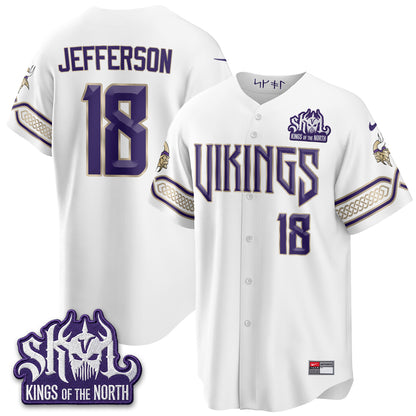 Minnesota Vikings 2026 Rivalries Edition Baseball Vapor Jersey - Stitched