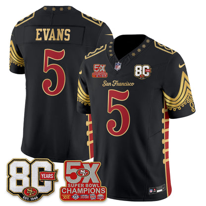 San Francisco 49ers Xmas Nutcracker Edition Vapor Jersey - Stitched