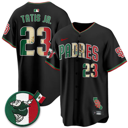 San Diego Padres Mexico Style Vapor Jersey - Stitched