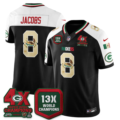 Green Bay Packers Mexico Edition Vapor Jersey - Stitched