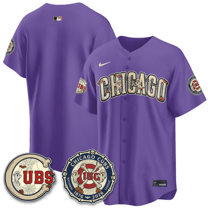 Chicago Cubs Halloween 2026 Vapor Limited Jersey - Stitched