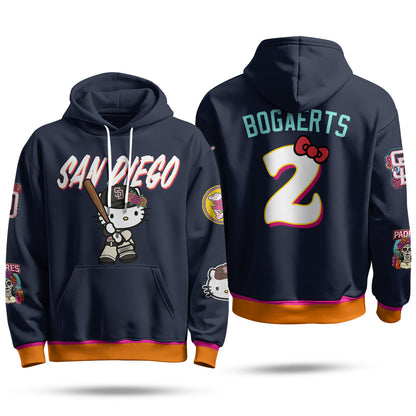 San Diego Padres x Meow KT Fleece Hoodie - Printed
