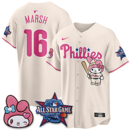 Philadelphia Phillies x Pink Sanrio Friends Edition Vapor Jersey - Stitched