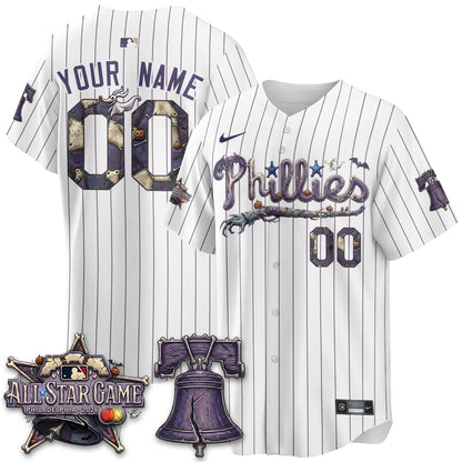Custom Philadelphia Phillies Nightmare Edition Vapor Jersey - Printed