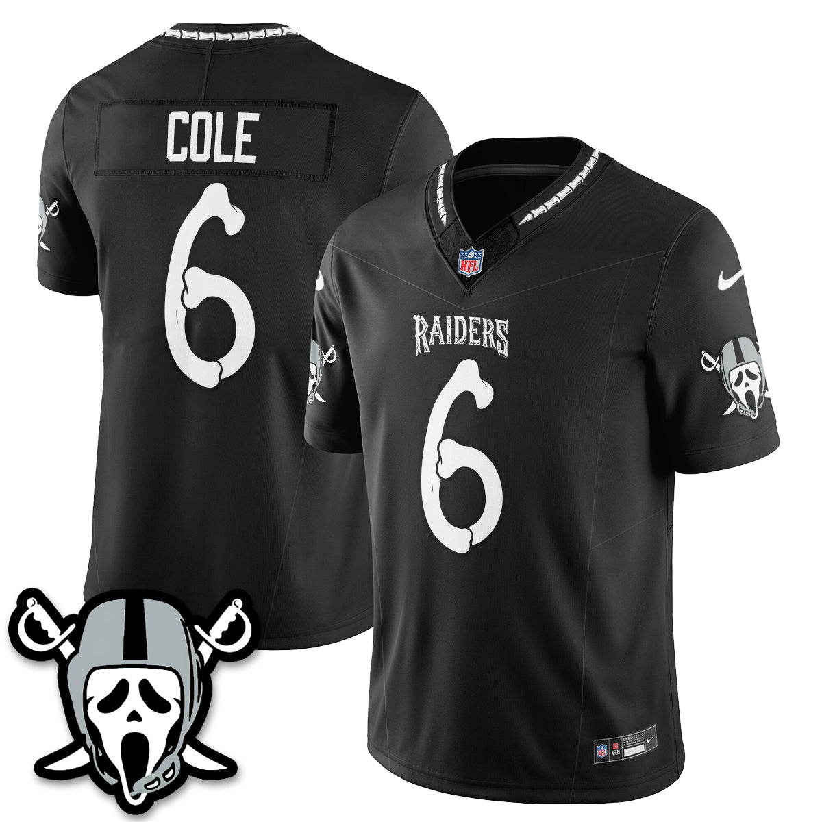 Las Vegas Raiders x Ghost Face Edition Vapor Jersey - Stitched