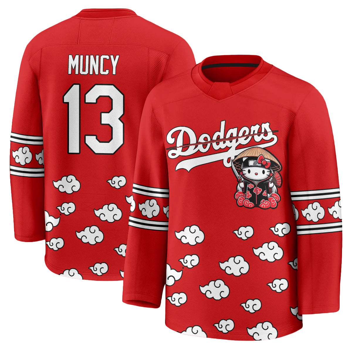 Los Angeles Dodgers Akatsuki Edition Vapor Hockey Jersey - Stitched