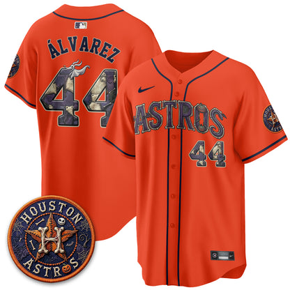 Houston Astros Nightmare Vapor Limited Jersey - Stitched