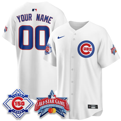 Chicago Cubs 2027 All Star Game Vapor Limited Custom Jersey - Stitched