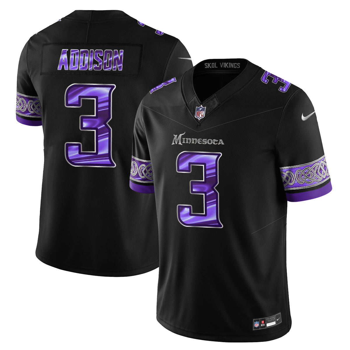 Minnesota Vikings Fangear Edition Vapor Jersey - Stitched