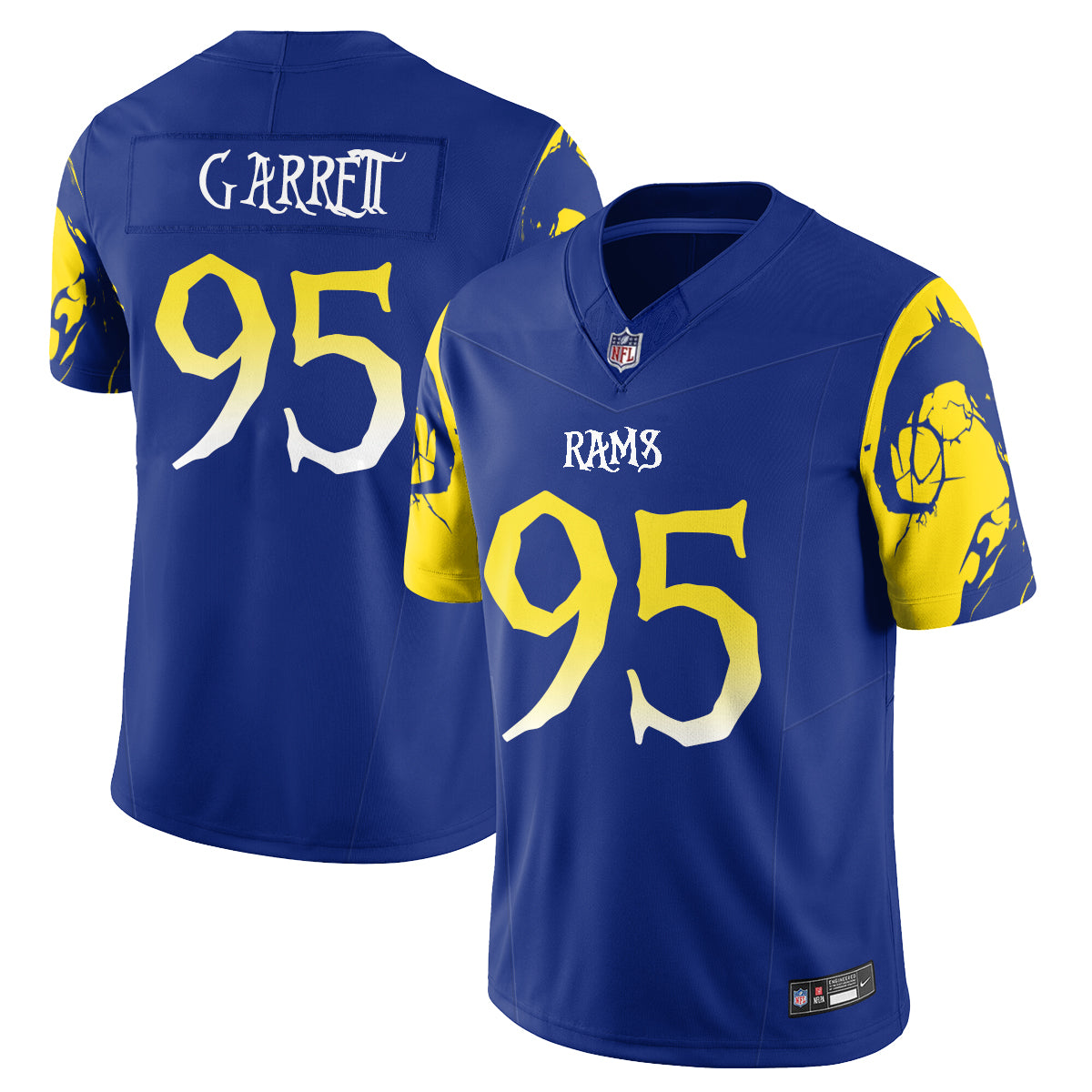 Los Angeles Rams x Nightmare Edition Vapor Jersey - Stitched