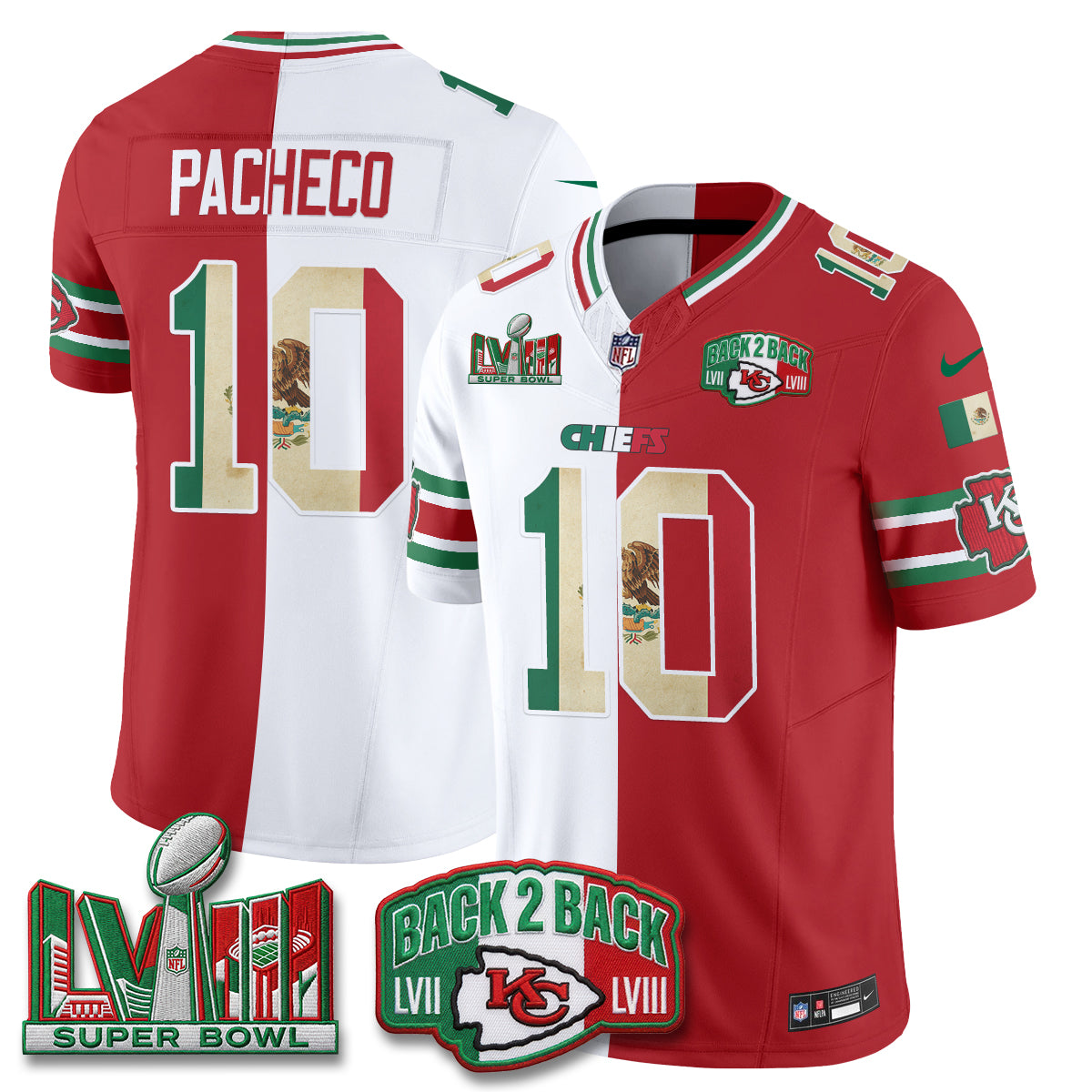 KC Mexico Split Edition Vapor Jersey - Stitched