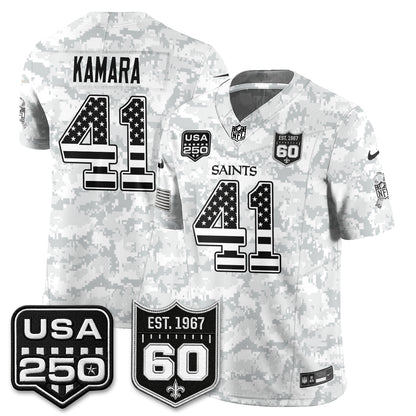 New Orleans Saints 2026 Salute to Service Vapor Jersey - Stitched