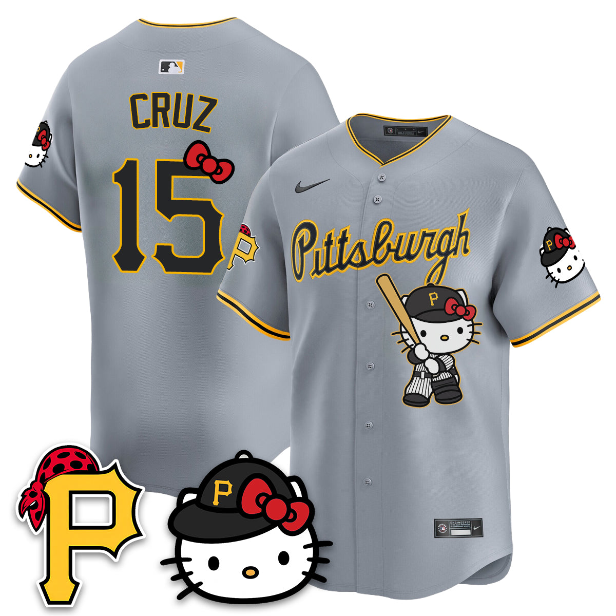 Pittsburgh Pirates x Meow KT Vapor Limited Jersey - Stitched