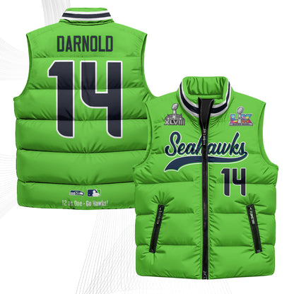 SEA S.Bowl Champs Puffer Vest - Printed