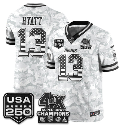 New York Giants 2026 Salute To Service Vapor Jersey - Stitched