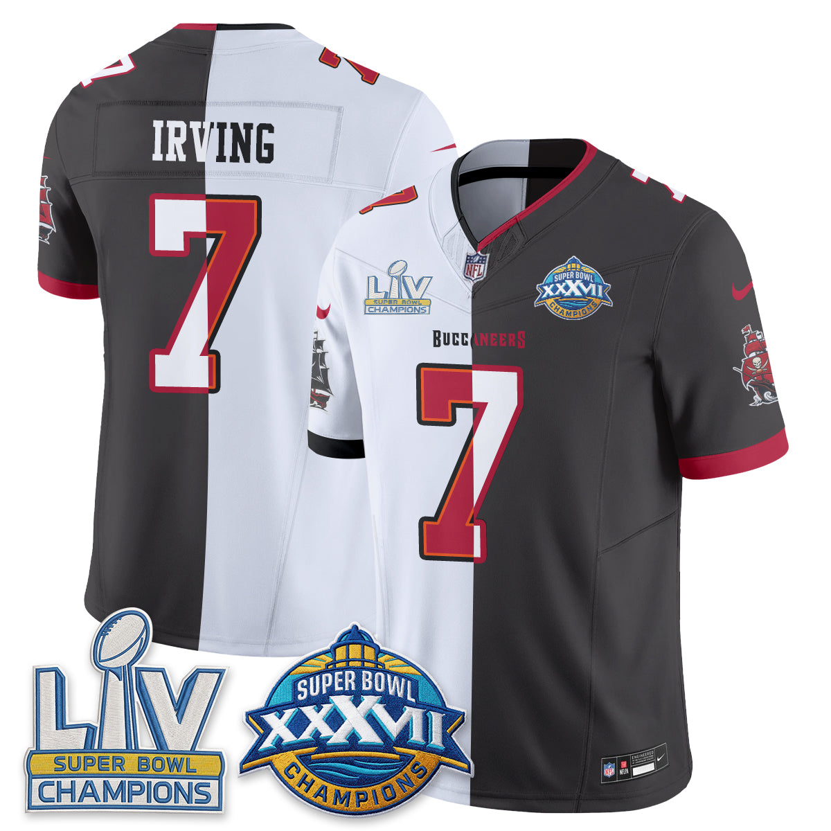 Tampa Bay Buccaneers S.Bowl Split Edition Vapor Jersey - Stitched