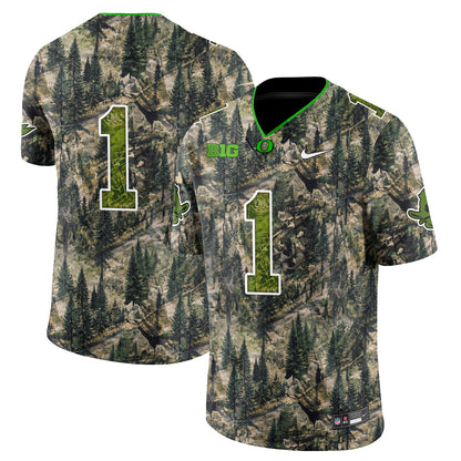 Oregon Ducks Camouflage 2026 Edition Vapor Jersey - Stitched