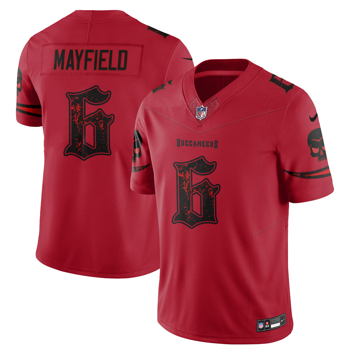 Tampa Bay Buccaneers Skull Edition Vapor Jersey - Stitched