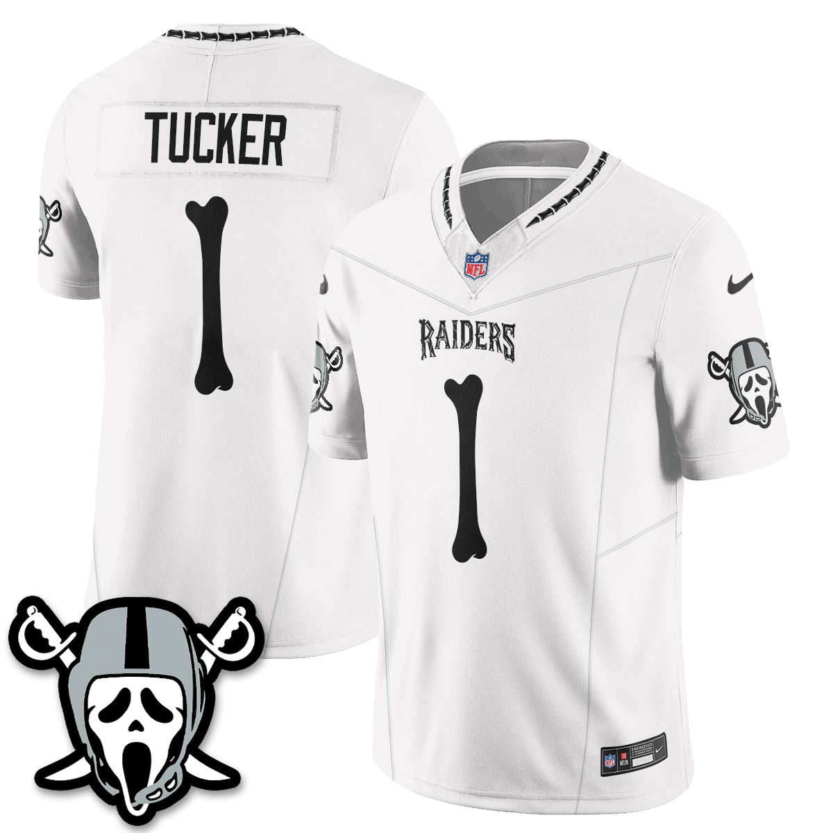 Las Vegas Raiders x Ghost Face Edition Vapor Jersey - Stitched